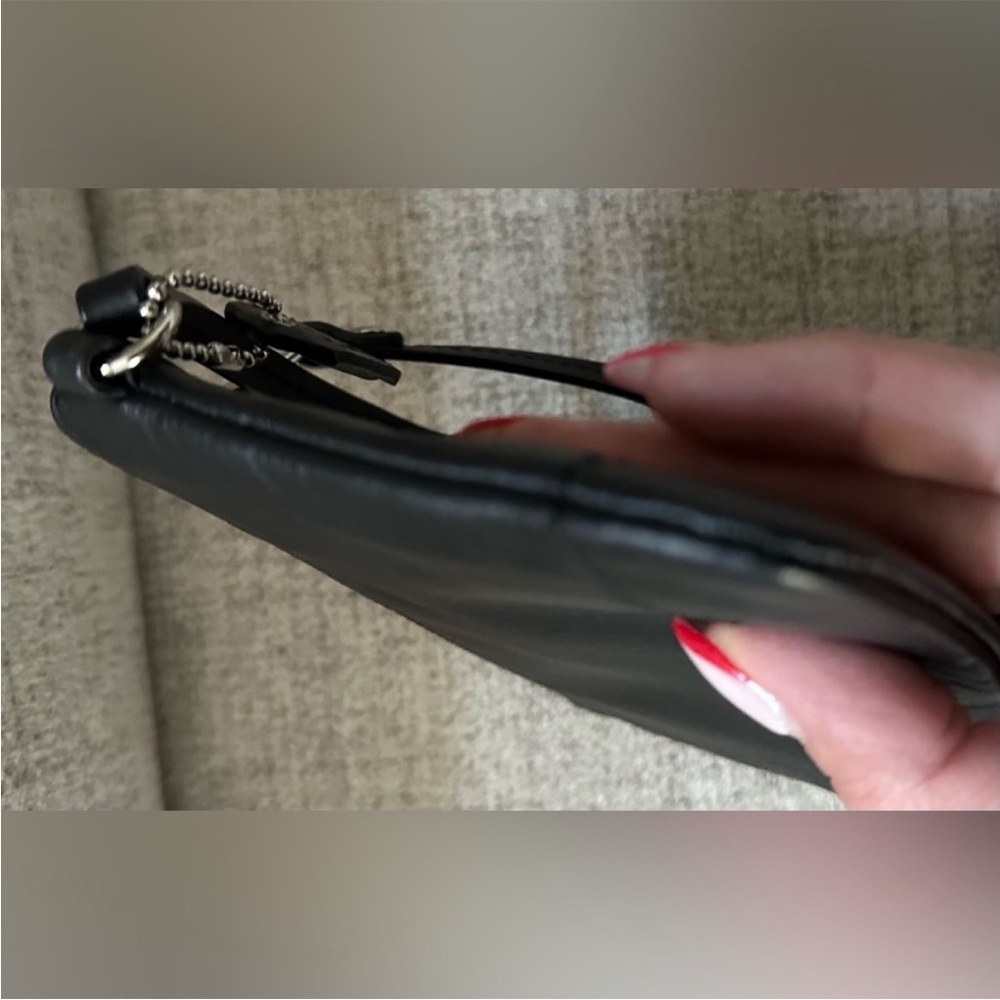 Coach Leather Black Wristlet - Picture 13 of 15